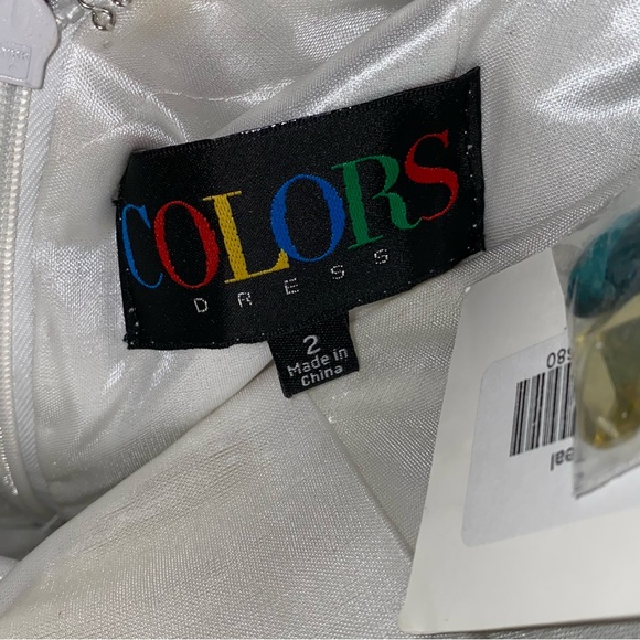 NWT Mini Crystals & Sequins Teal Sparkly Cocktail Dress Size 2 - Picture 9 of 9